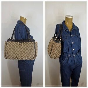 ✨️GUCCI GG Canvas Abbey D-Ring Tote Bag